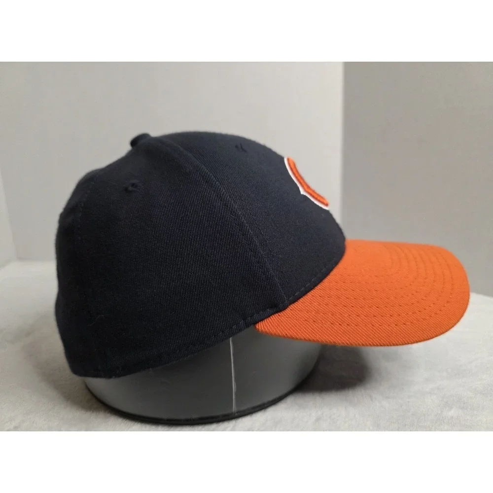 Chicago Bears NFL Hat‎ Cap New Era 39Thirty Navy Stretch Fit S/M Embroidered